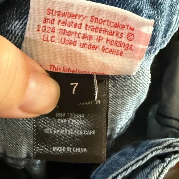 Strawberry Shortcake Denim Pants - Picture 8 of 11